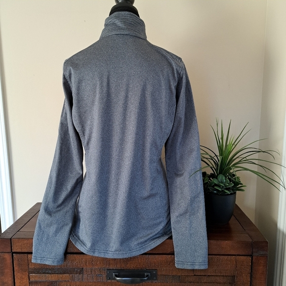 The North Face Quarter Zip Pullover Women's Medium Grey Mock Neck - Picture 3 of 10